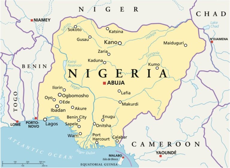 nigeria political map